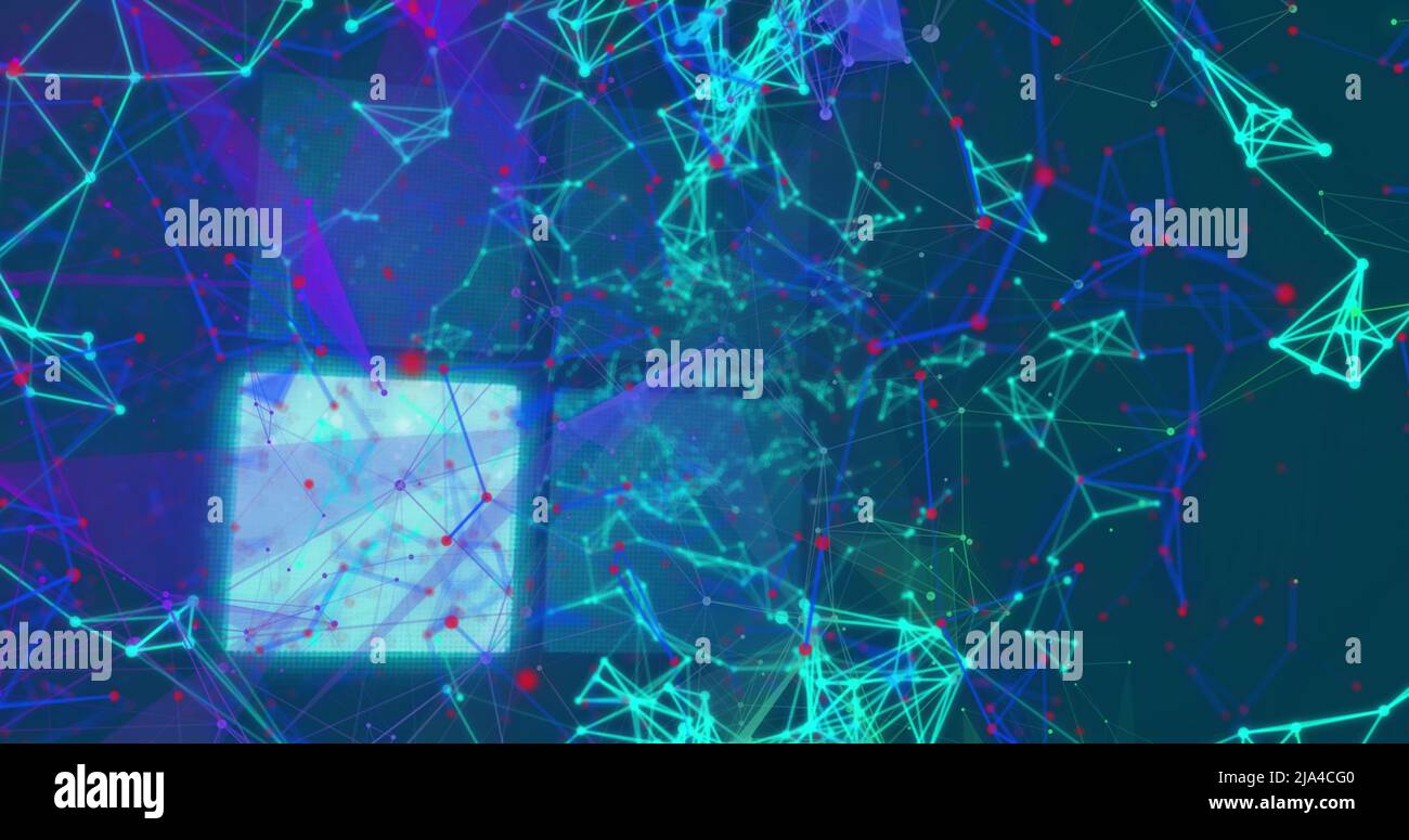 Image du traitement des données sur les formes Banque D'Images