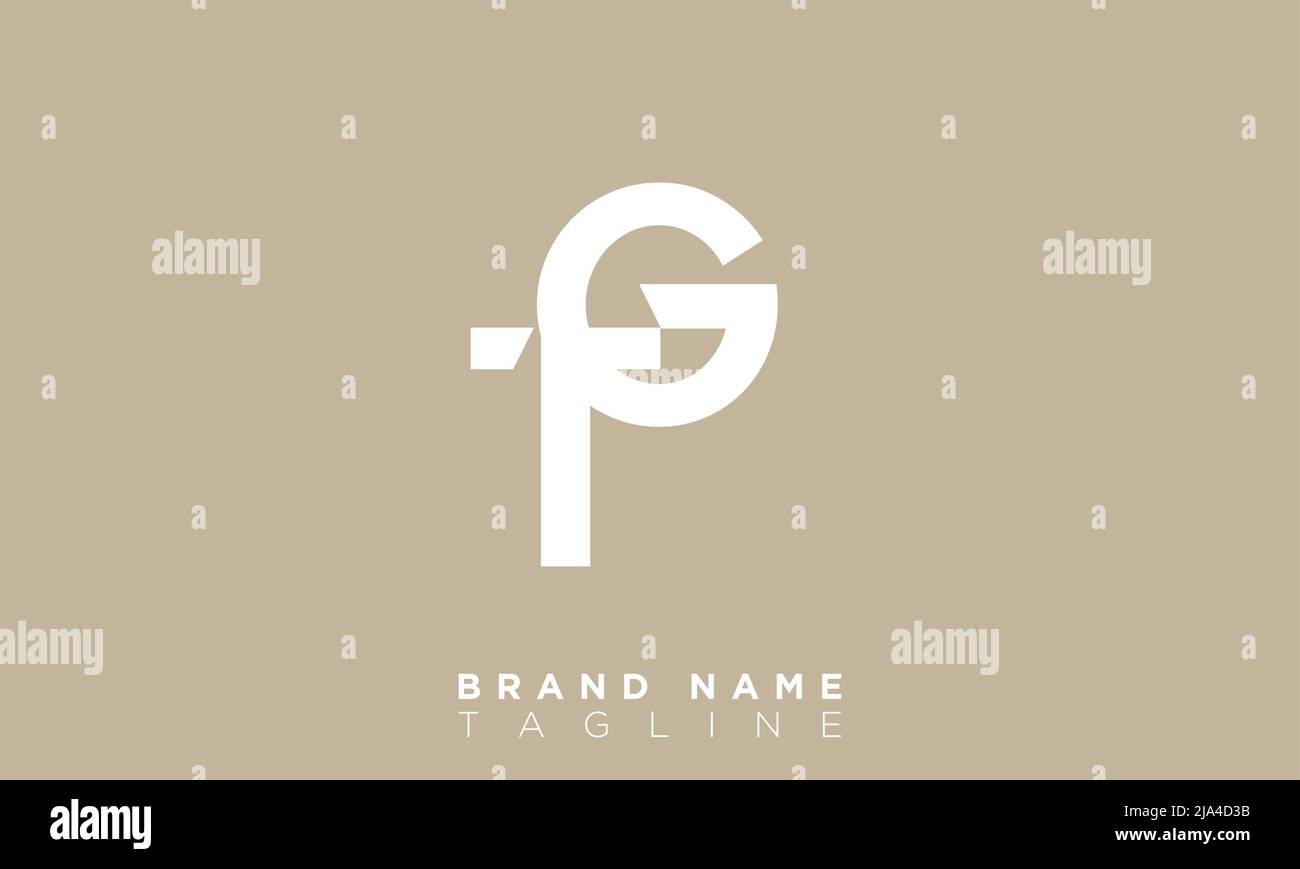 Lettres alphabétiques TG initiales logo monogramme Illustration de Vecteur