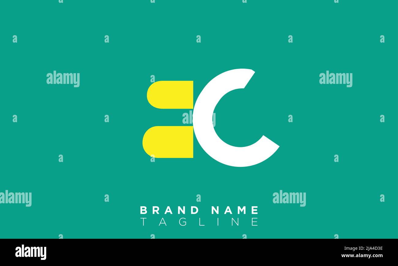 Lettres C.-B. initiales logo monogramme Illustration de Vecteur