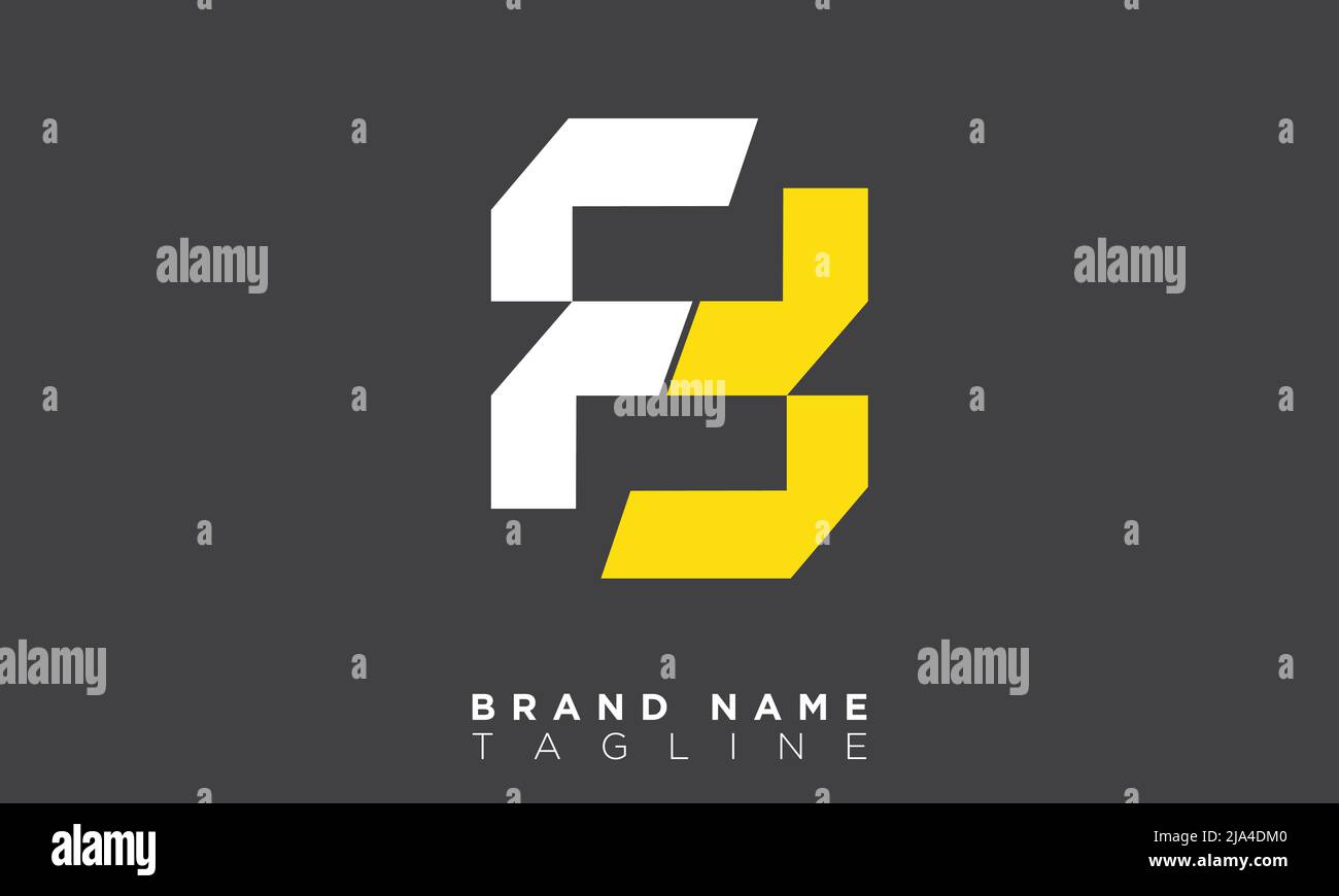 Lettres de l'alphabet initiales Monogram logo FF Illustration de Vecteur