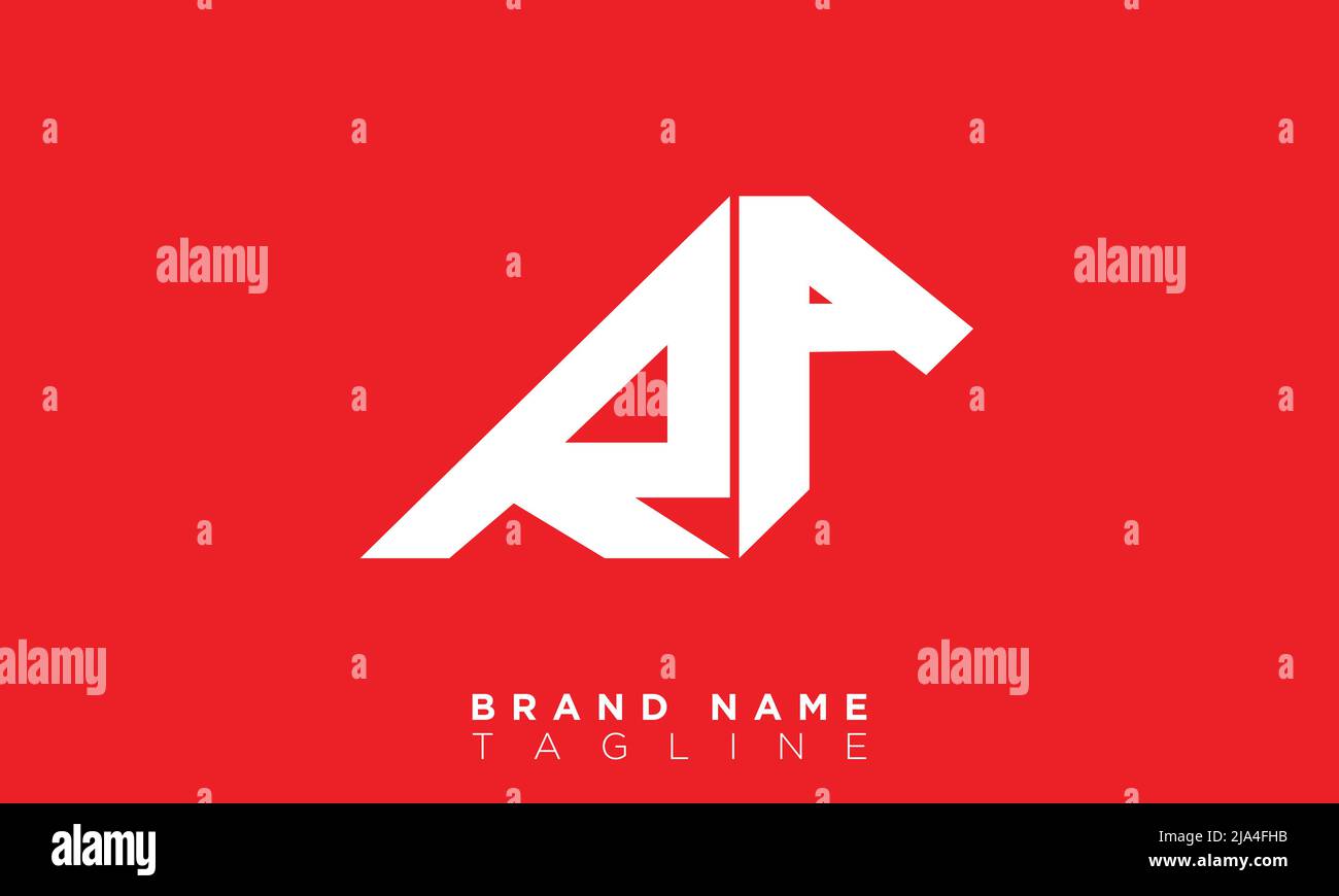 Lettres de l'alphabet initiales Monogram logo RA, AR, R et A. Illustration de Vecteur