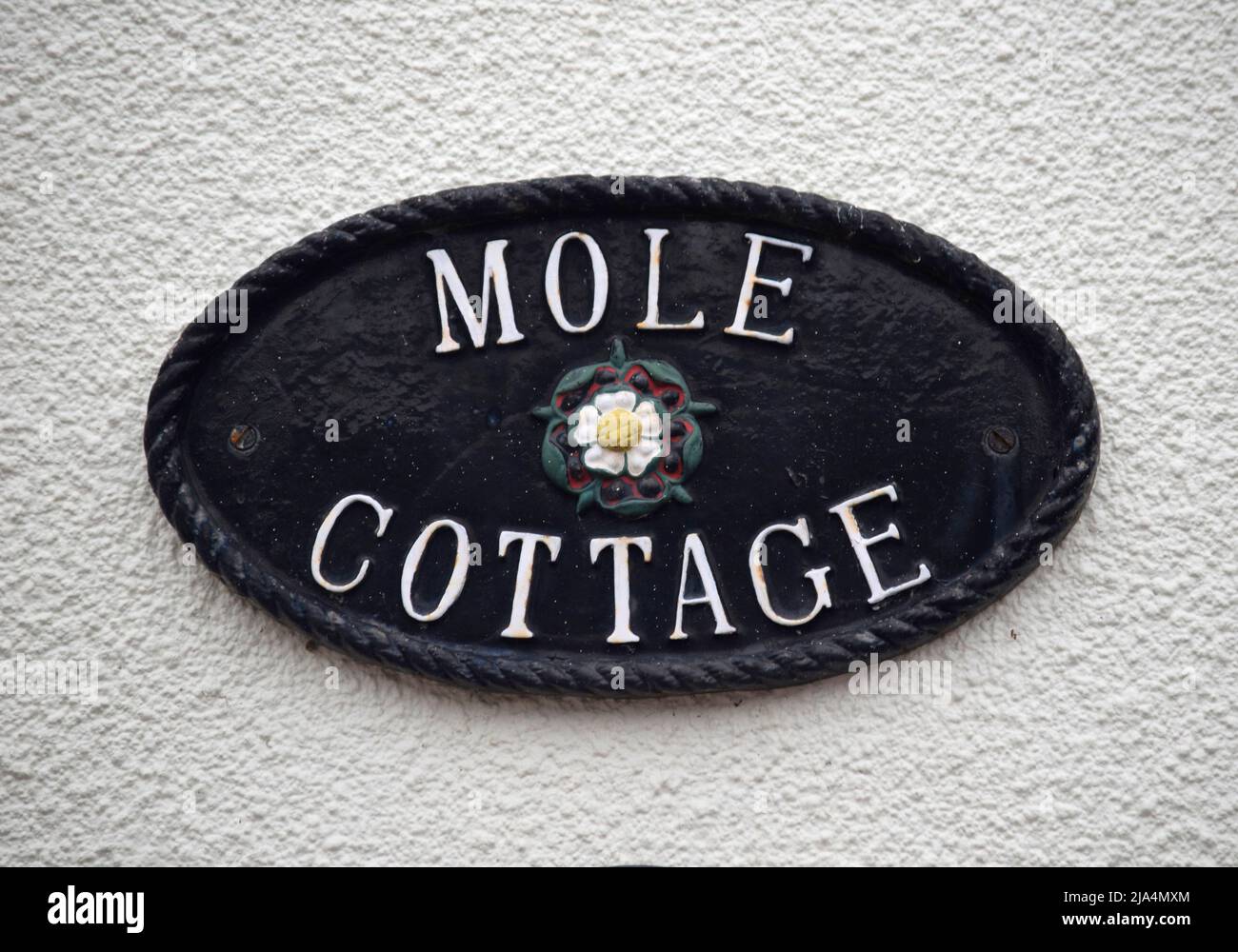 plaque murale mole cottage, suffolk, angleterre Banque D'Images