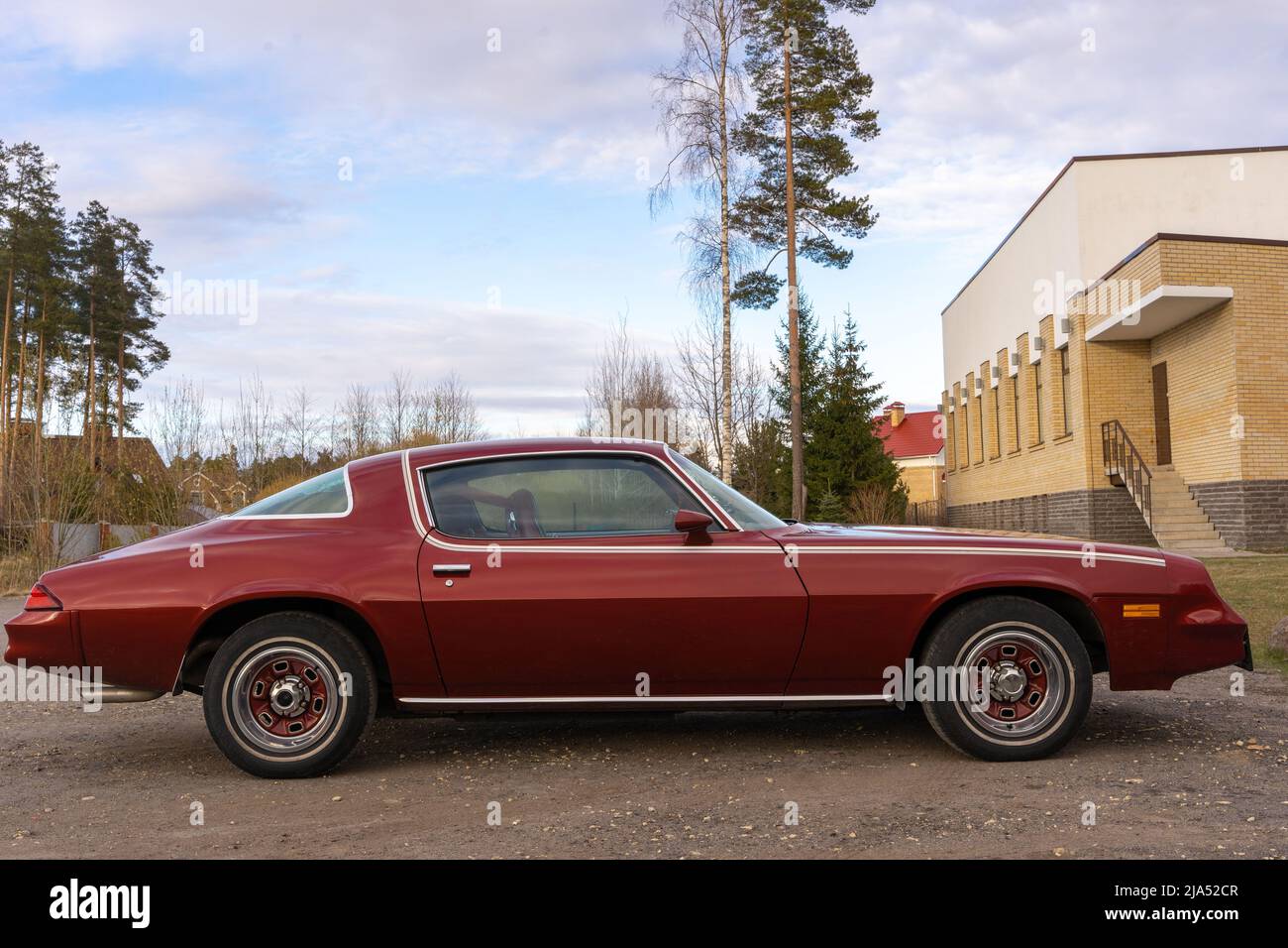 Sosnovy Bor, Russie - 03 mai 2022 : Camaro 1979 de Chevrolet Banque D'Images