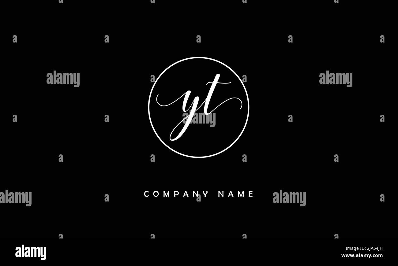 YT, TY Abstract Letters logo Monogram Illustration de Vecteur