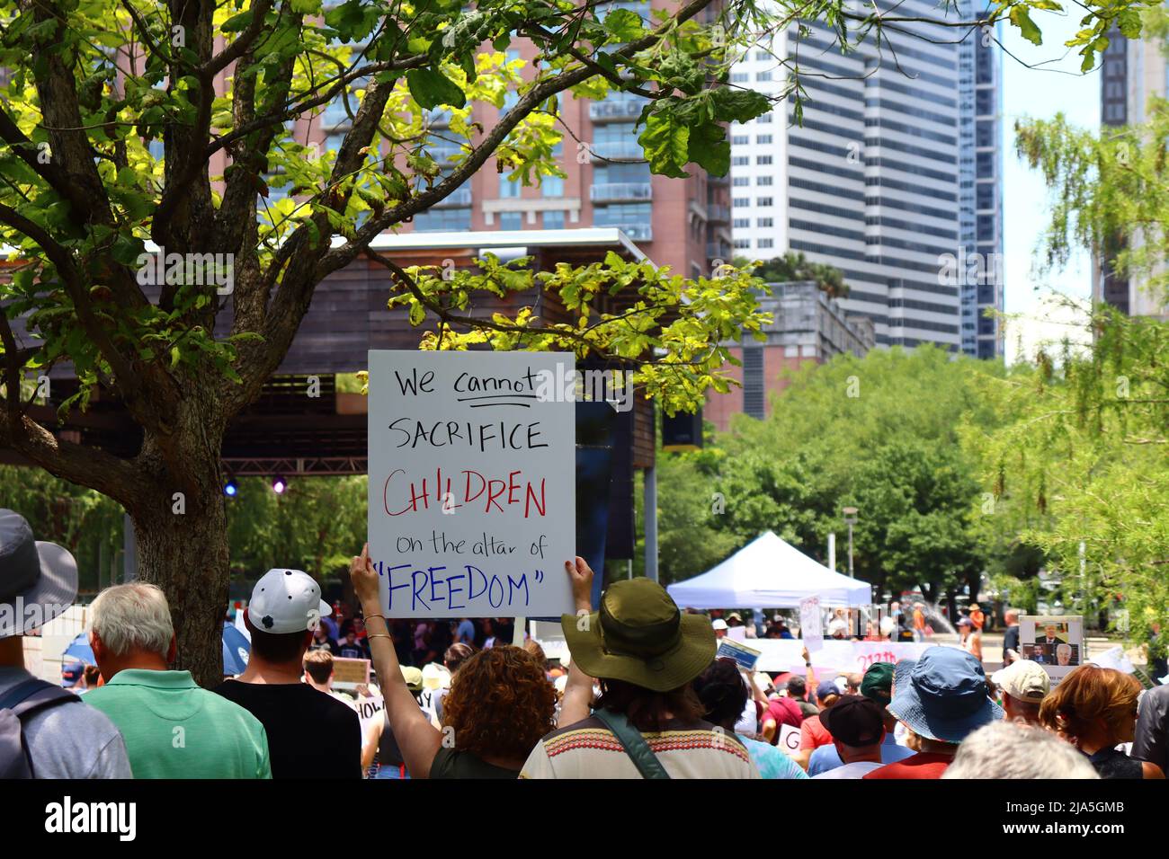 Houston, États-Unis. 27 mai 2022. Crédit de protestation de la Convention de la NRA : Robert Balli/Alay Live News Banque D'Images