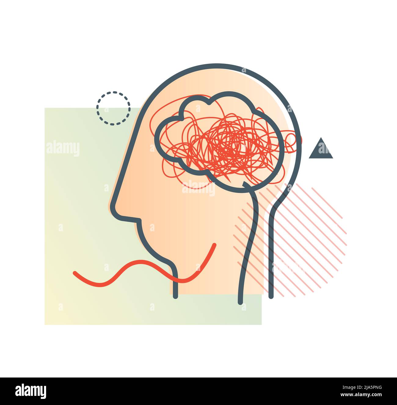 Traumatisme crânien - TBI - icône comme fichier EPS 10 Illustration de Vecteur