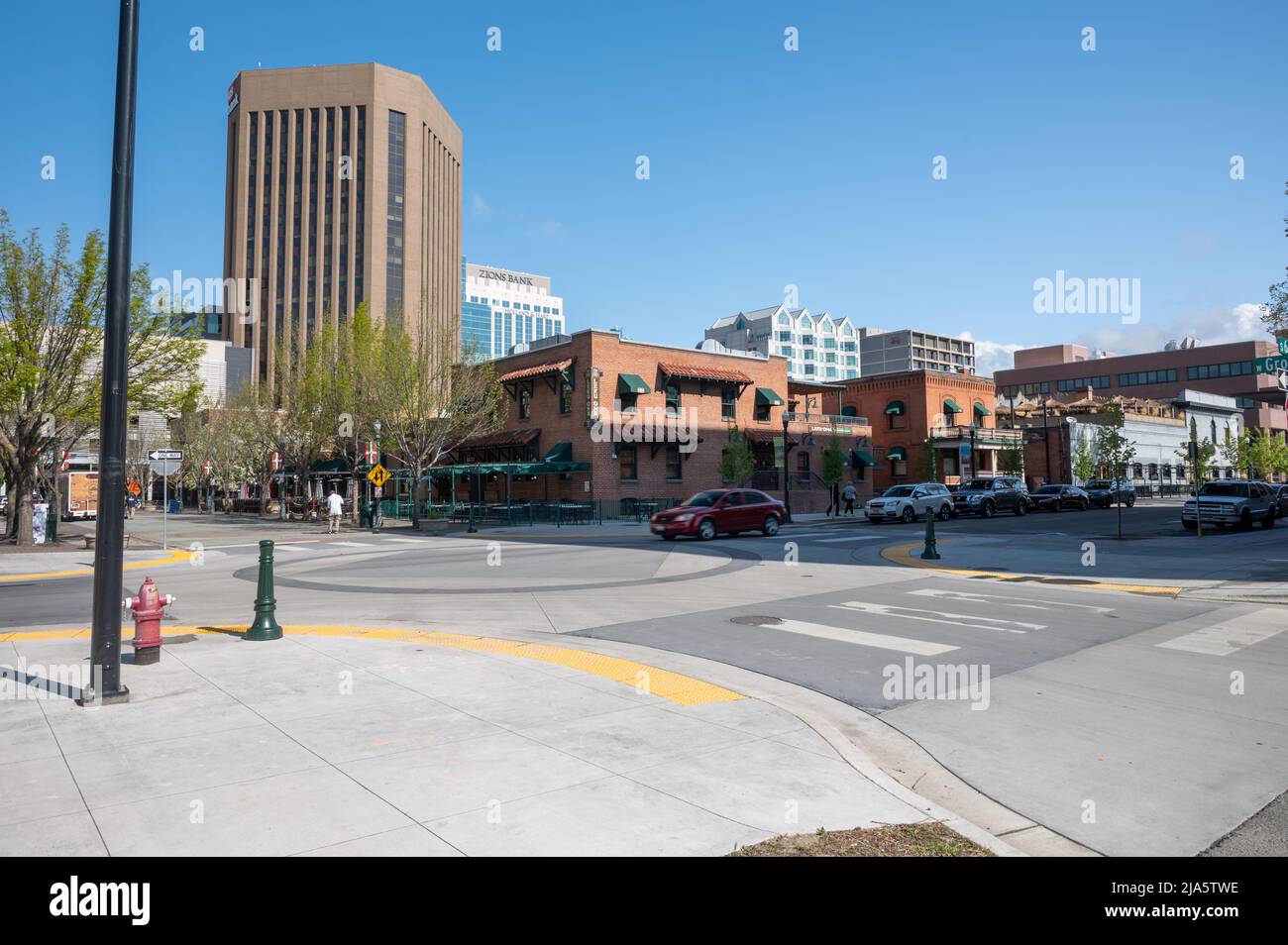 Le centre-ville de Boise, Idaho Banque D'Images