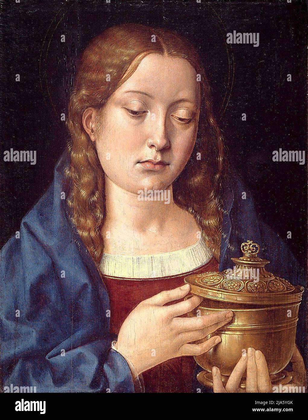 Catherine d'Aragon comme Mary Magdalene par Michael Sittow Banque D'Images
