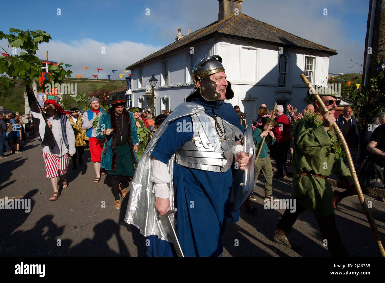 La danse Hal-an-Tow à la fête de la flore 2022 Banque D'Images