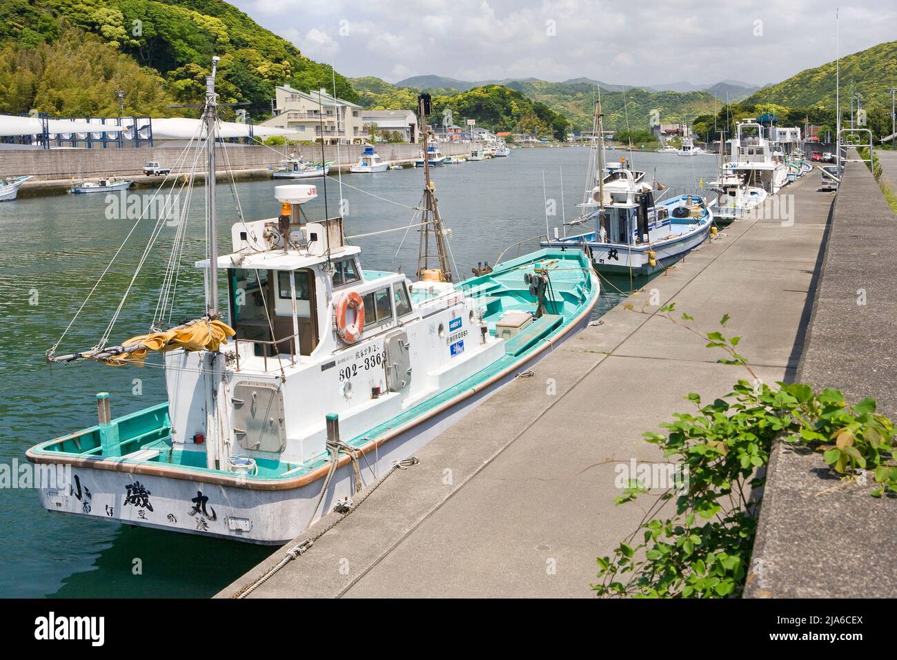 Bateaux de pêche commerciaux Ito Peninsula Japon Banque D'Images