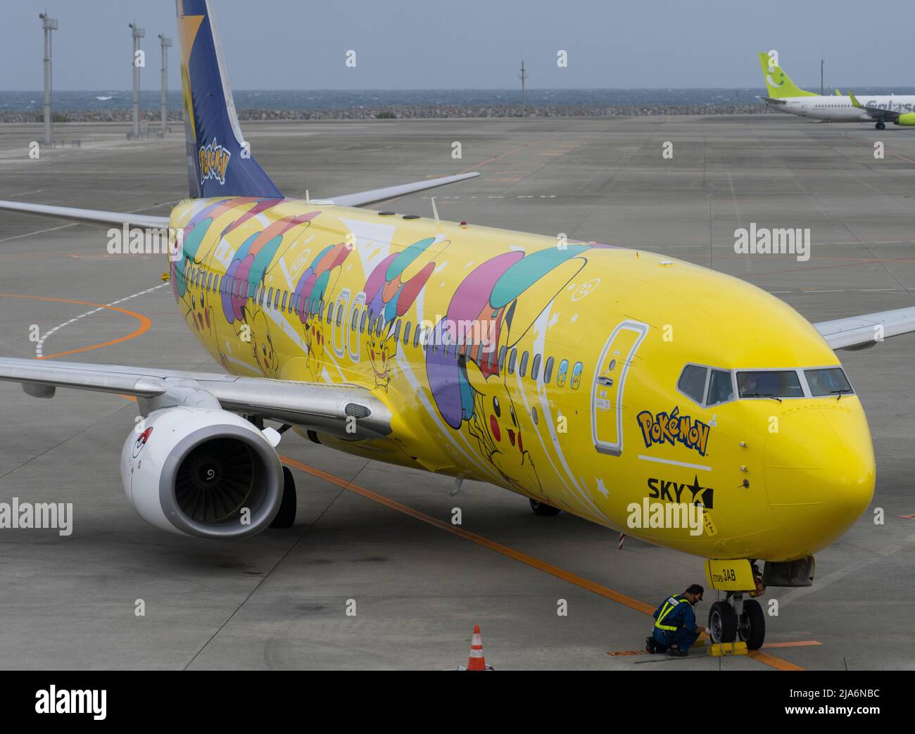 Pokemon, pour Skymark Airlines, Japon Banque D'Images
