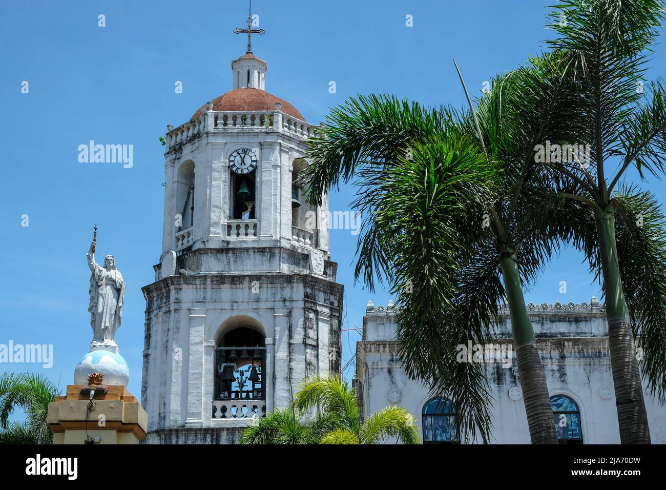 Cebu, Philippines - Mai 2022: Détail de la cathédrale métropolitaine de Cebu le 23 mai 2022 à Cebu, Philippines. Banque D'Images