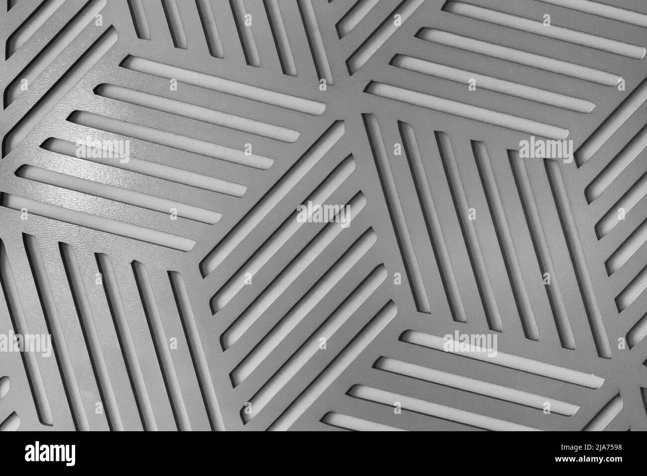 Motif gris abstrait géométrique contemporain intérieur conception de mur Architecture Décoration texture arrière-plan. Banque D'Images