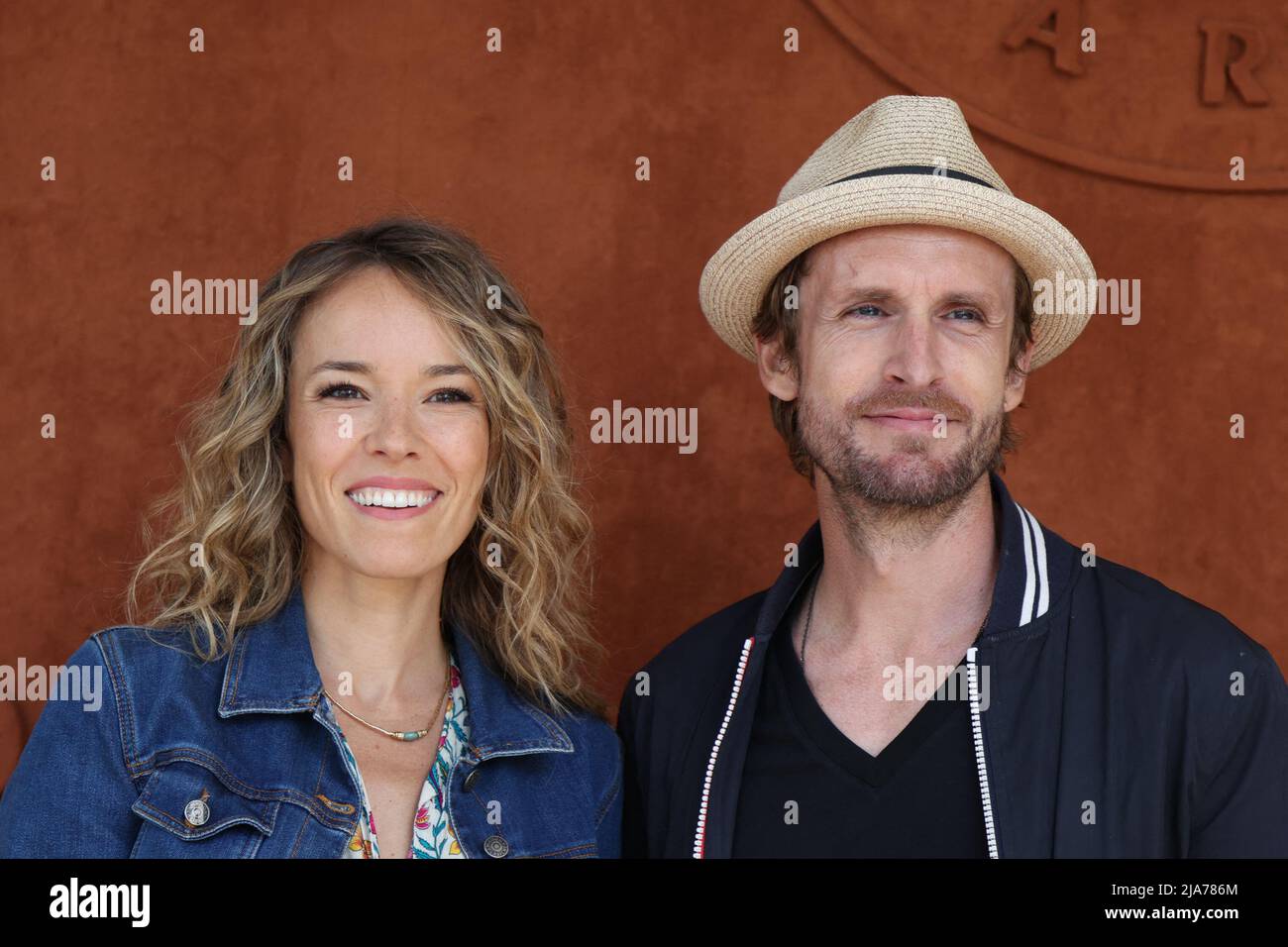 Elodie Fontan, Philippe Lachau au Village pendant l'Open de tennis Roland Garros 2022 le 28 mai 2022 à Paris, France. Photo de Nasser Berzane/ABACAPRESS.COM Banque D'Images