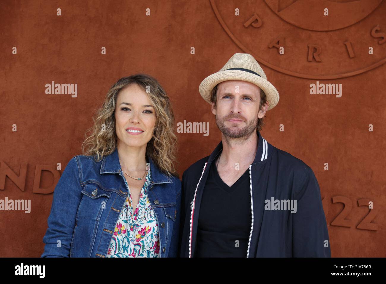 Elodie Fontan, Philippe Lachau au Village pendant l'Open de tennis Roland Garros 2022 le 28 mai 2022 à Paris, France. Photo de Nasser Berzane/ABACAPRESS.COM Banque D'Images