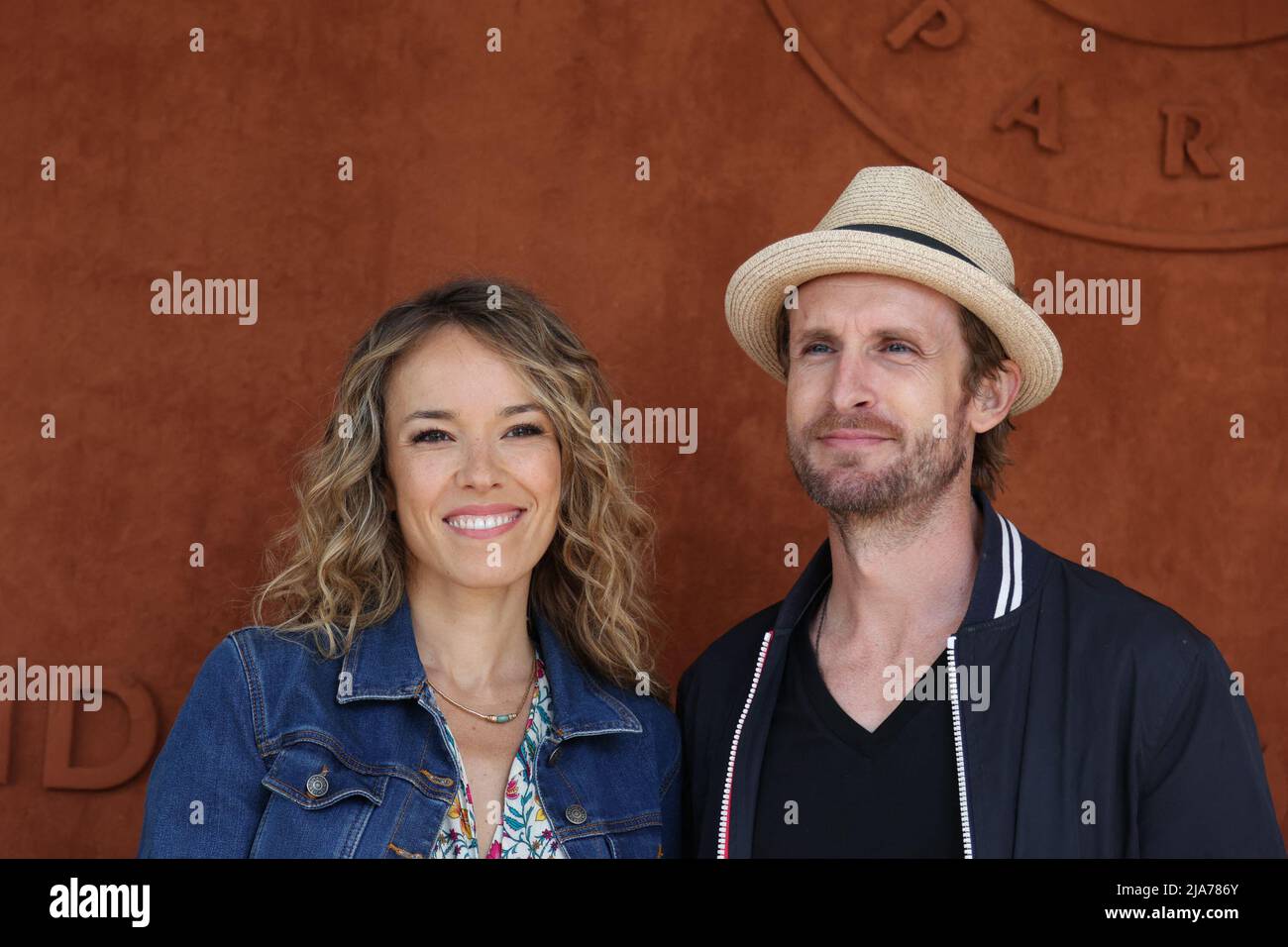Elodie Fontan, Philippe Lachau au Village pendant l'Open de tennis Roland Garros 2022 le 28 mai 2022 à Paris, France. Photo de Nasser Berzane/ABACAPRESS.COM Banque D'Images