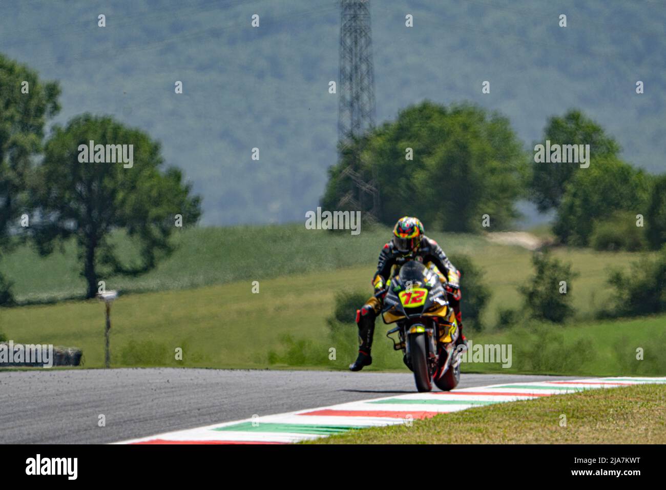 Dans le MotoGP lors de la classification MotoGP™ FP1, MotoGP d'Italie - au circuit de Mugello le 27 mai 2022 à Scarperia, Italie. Banque D'Images