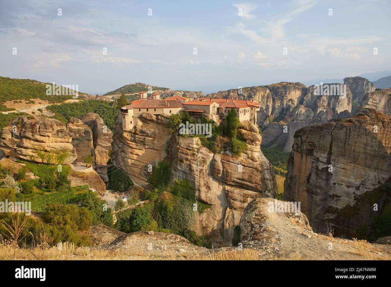 Les monastères typiques de Meteora, Grèce Banque D'Images