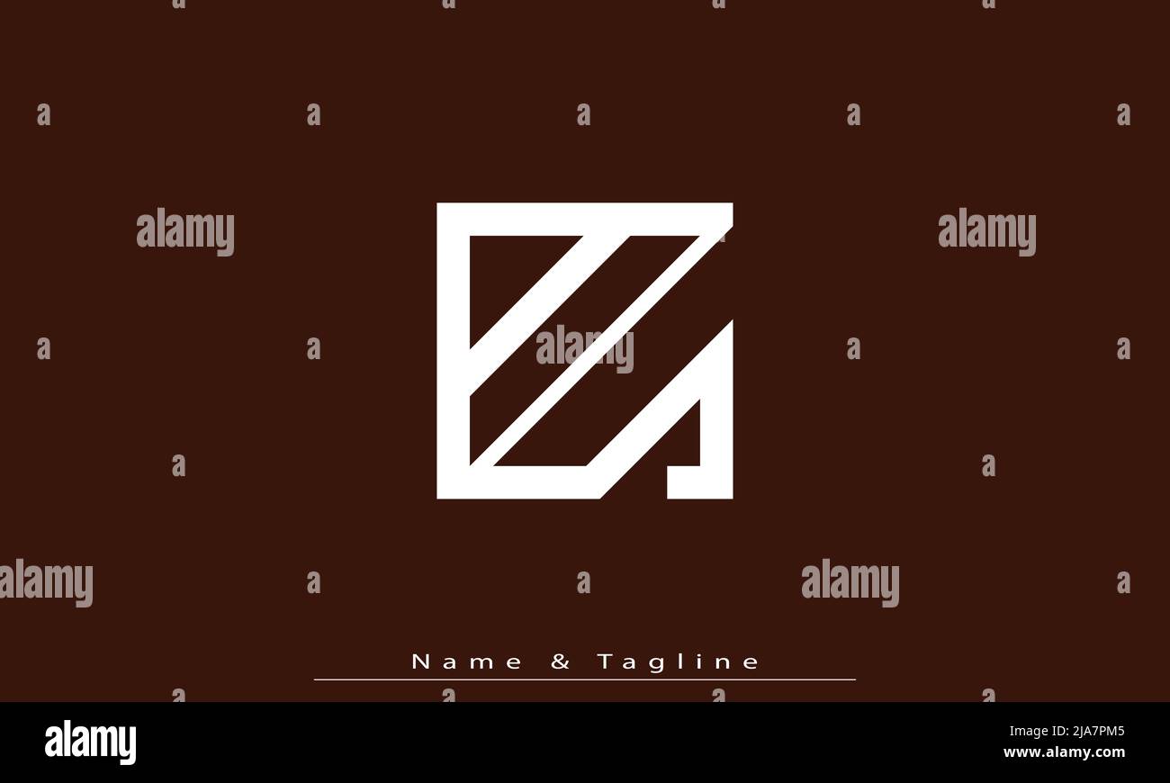 Lettres de l'alphabet initiales Monogram logo AS, sa Illustration de Vecteur