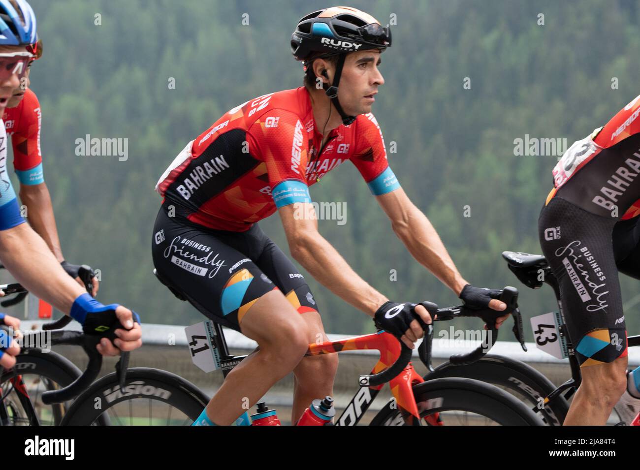 Mikel Landa Meana, Bahreïn Victorius pendant le Giro d'Italia 2022 Giro  d'Italia - Tour d'Italie - Stage 20 - Belluno - Marmolada le 28 mai 2022 au  Passo Fedaia à Marmolada/Passo Fedaia,