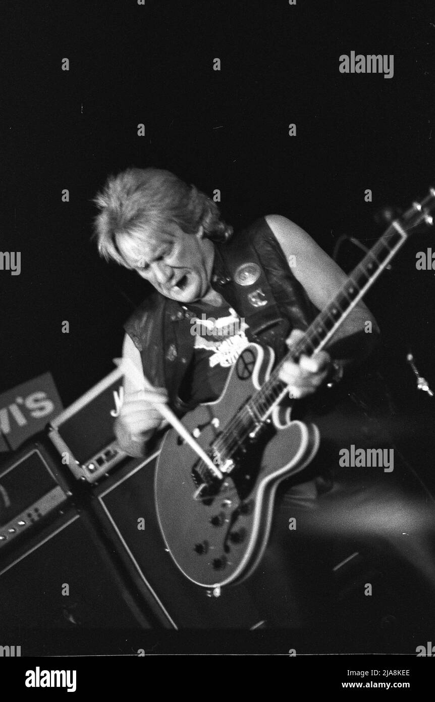 Alvin Lee (né Graham Anthony Barnes; 19 décembre 1944 C 6 mars 2013) est un chanteur et guitariste anglais, plus connu comme le chanteur et guitariste principal du groupe rock blues dix ans après, photo Kazimierz Jurewicz Banque D'Images