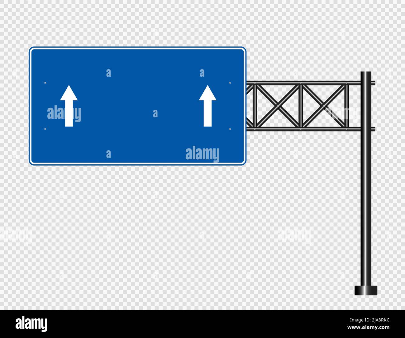 Panneau de signalisation bleu, panneaux de signalisation isolés sur fond transparent. Illustration vectorielle Illustration de Vecteur