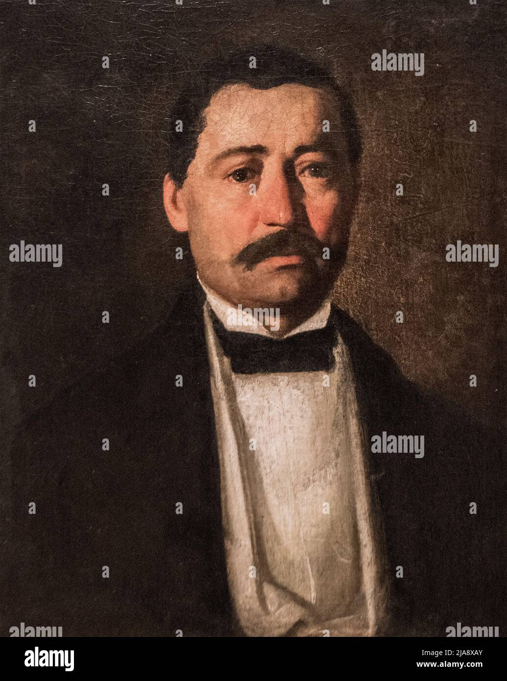 Djura Jaksic - Portrait du Directeur Ciric (1864) Banque D'Images