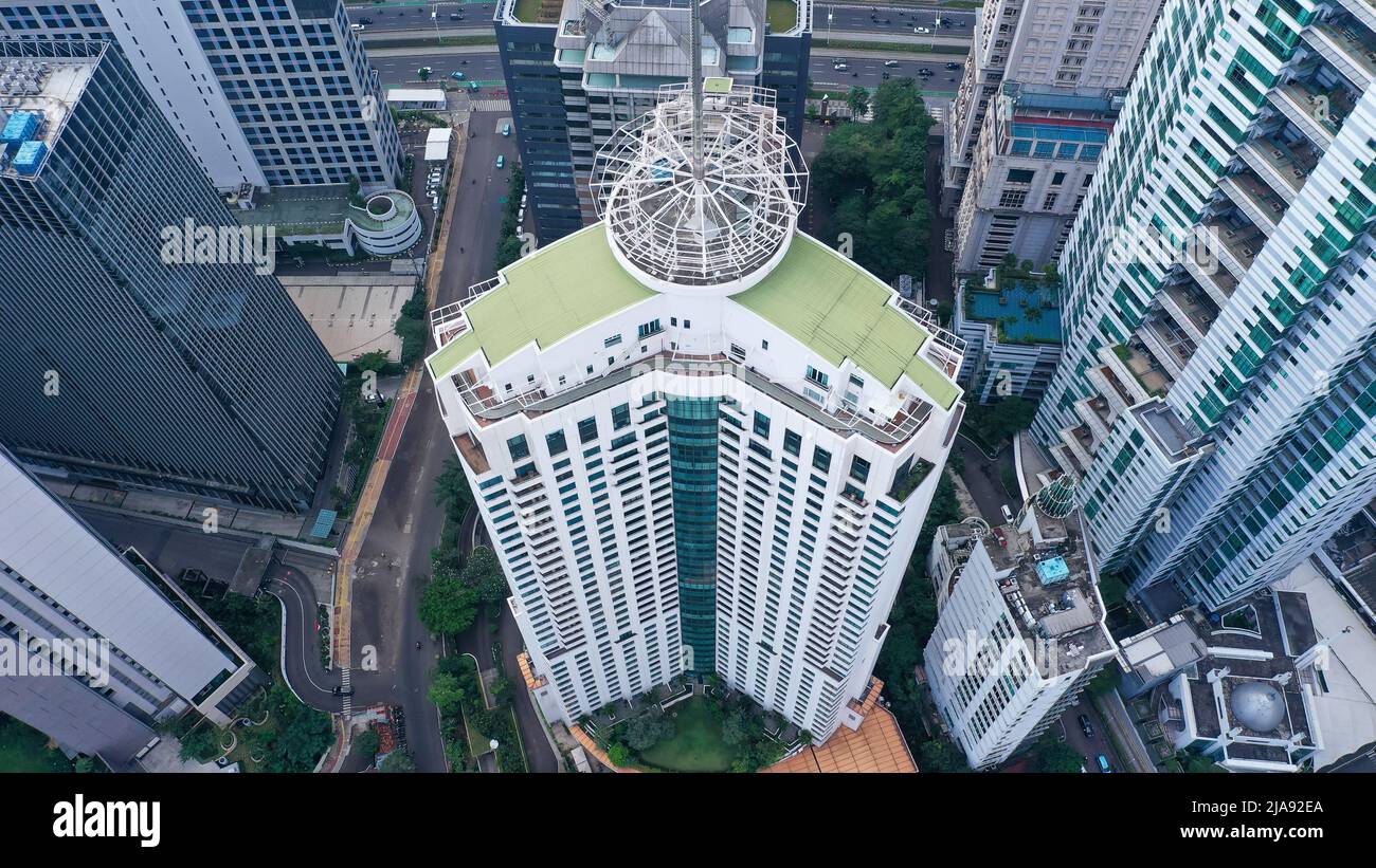 Jakarta, Indonésie, 23-05-2022. Ayana Midplaza hôtel de luxe à Jakarta avec grand bâtiment à proximité Banque D'Images