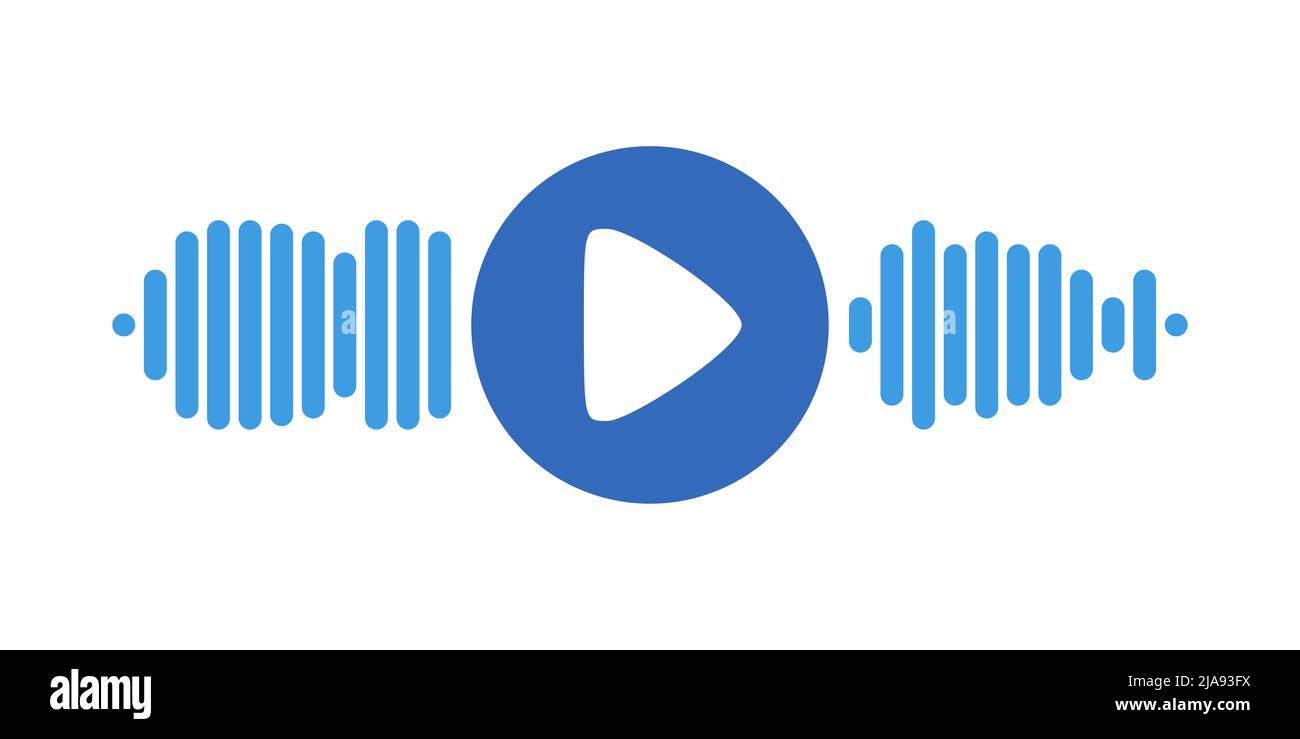 Enregistrement du modèle de message audio. Élément UI de l'enregistrement audio pour smartphones. Illustration vectorielle isolée sur fond blanc Illustration de Vecteur