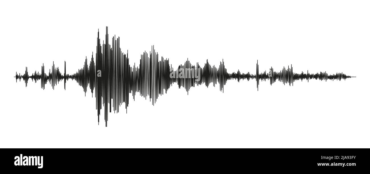 Mesure du sismographe ou graphique du détecteur lie. Mesures sismiques avec enregistrement de données. Illustration vectorielle isolée sur fond blanc Illustration de Vecteur