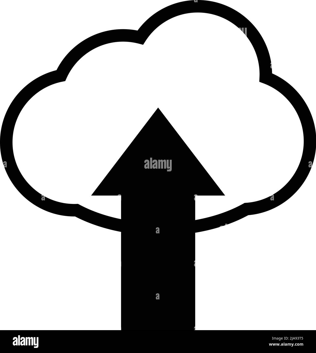 Icône de téléchargement Cloud. Vector. Icône en forme de flèche. Vecteur modifiable. Illustration de Vecteur