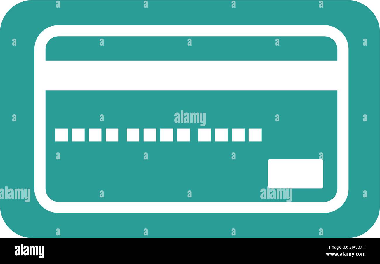 Icône de carte de crédit Flat Design. Vecteurs économiques et de paiement. Vecteur modifiable. Illustration de Vecteur