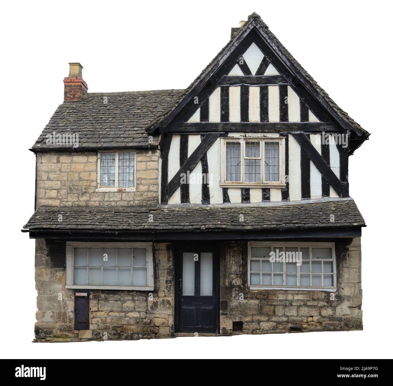 Découpe de l'ancien bureau de poste de Painswick, Cotswolds, Gloucestershire, Angleterre. Banque D'Images
