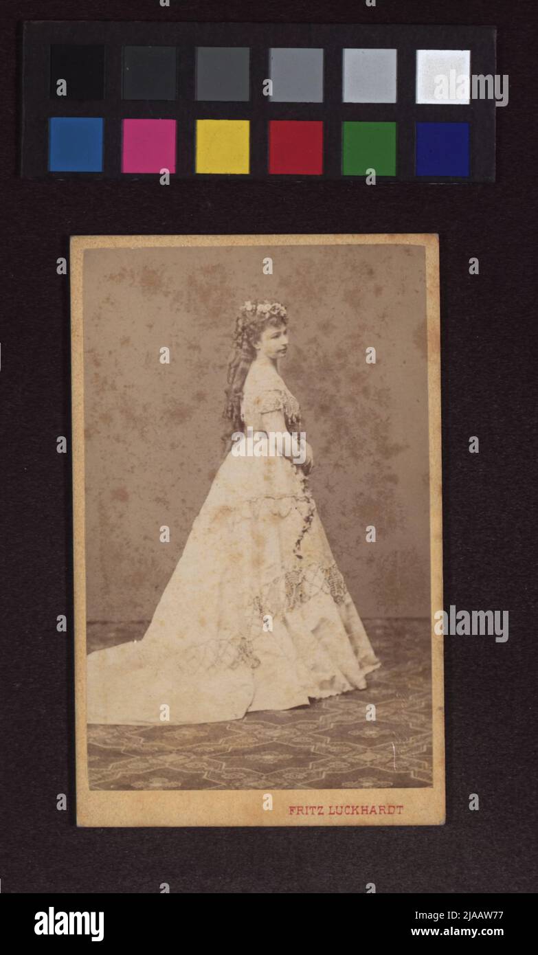 Ilma von Murska (1834-1889), actrice. Fritz Luckhardt (1843-1894), photographe Banque D'Images