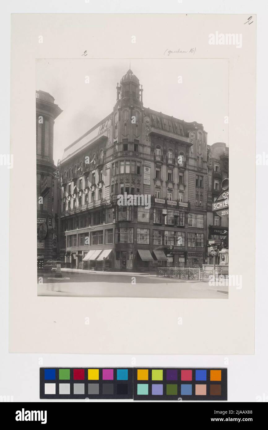 1., Habsburgergasse 2 (Graben 16) - vue du Graben. Bruno Reiffenstein (1869-1951), photographe Banque D'Images