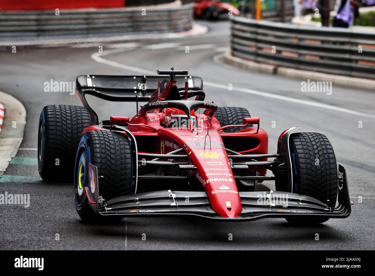 Charles Leclerc (mon) Ferrari F1-75. Grand Prix de Monaco, dimanche 29th mai 2022. Monte Carlo, Monaco. Banque D'Images