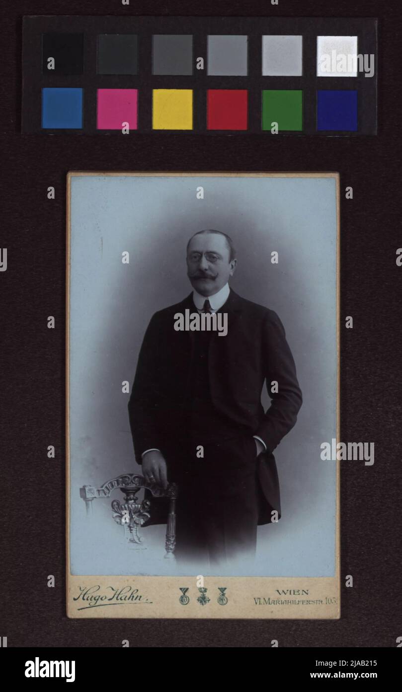 Adolf Maager, représentant. Hugo Hahn (1870-1932), photo Studio Banque D'Images
