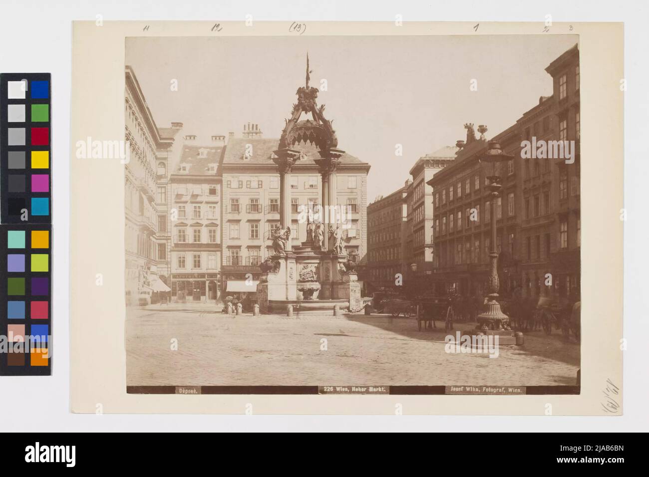1st, haut marché 12 et 13 - (avant) fontaine de mariage. Josef Wlha (1842-1918), photographe Banque D'Images