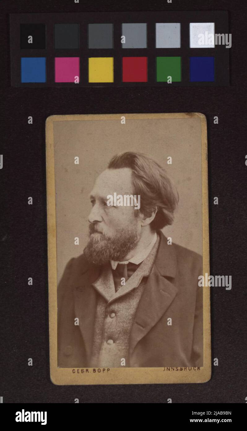 Adolf Pichler (1819-1900), écrivain, scientifique naturel. Frères Bopp, photographe Banque D'Images