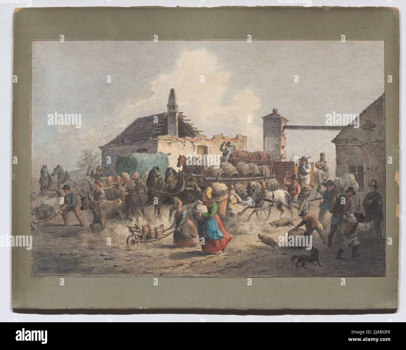 'Patriotisme du peuple terrestre', 1848. Eduard Ritter (1808-1853), lithographe, Bayer, lithographe, Johann Höfelich (1796-1849), imprimante Banque D'Images