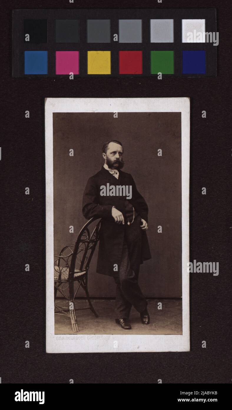 Professeur Wilhelm Camphausen (1818 - 1885), Maler. G. & A. Overbeck, photographe Banque D'Images