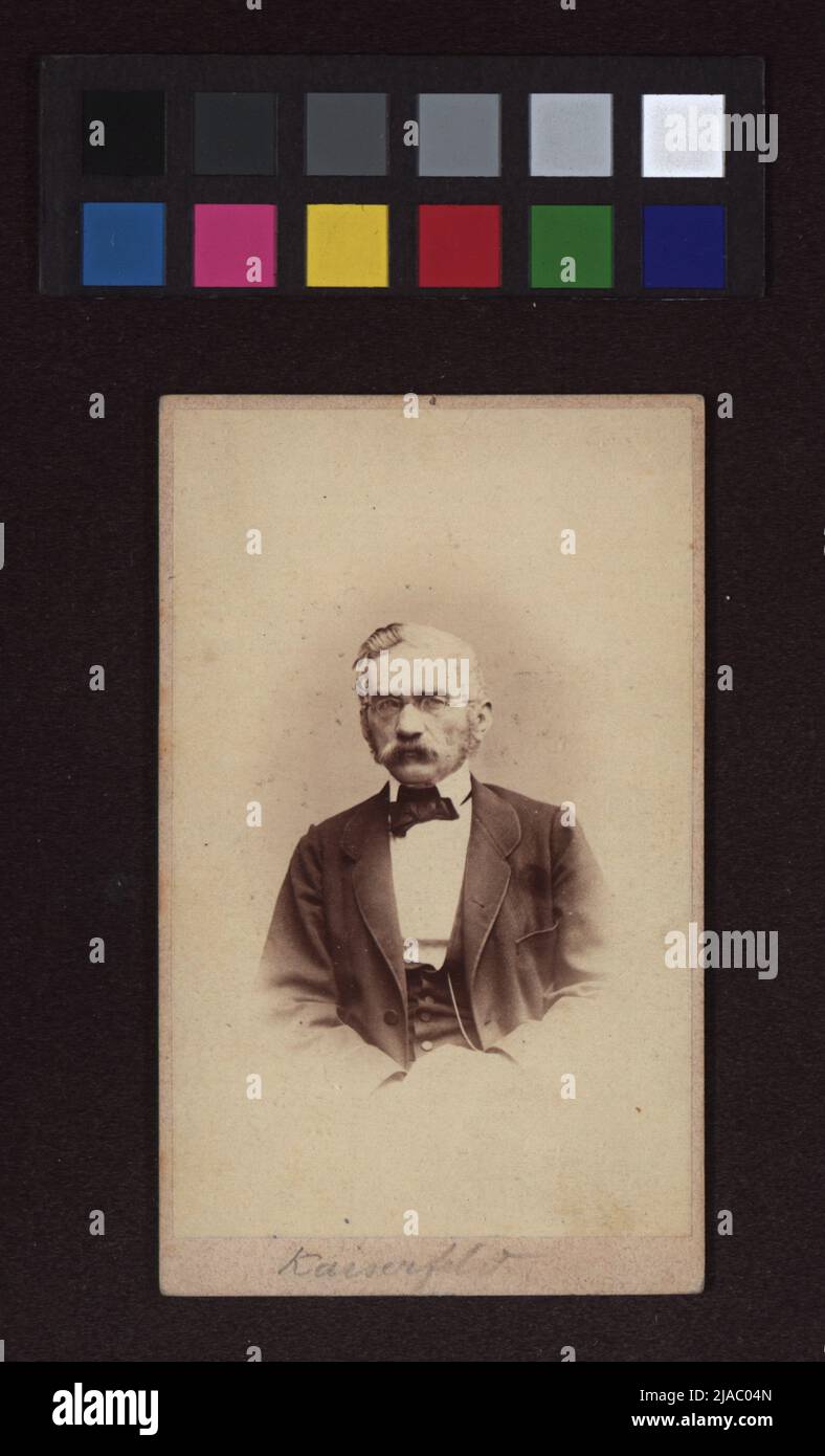 Moritz Kaiserfeld Edler von Blagatinschegg (1811-1885). A. Alexander, photographe Banque D'Images