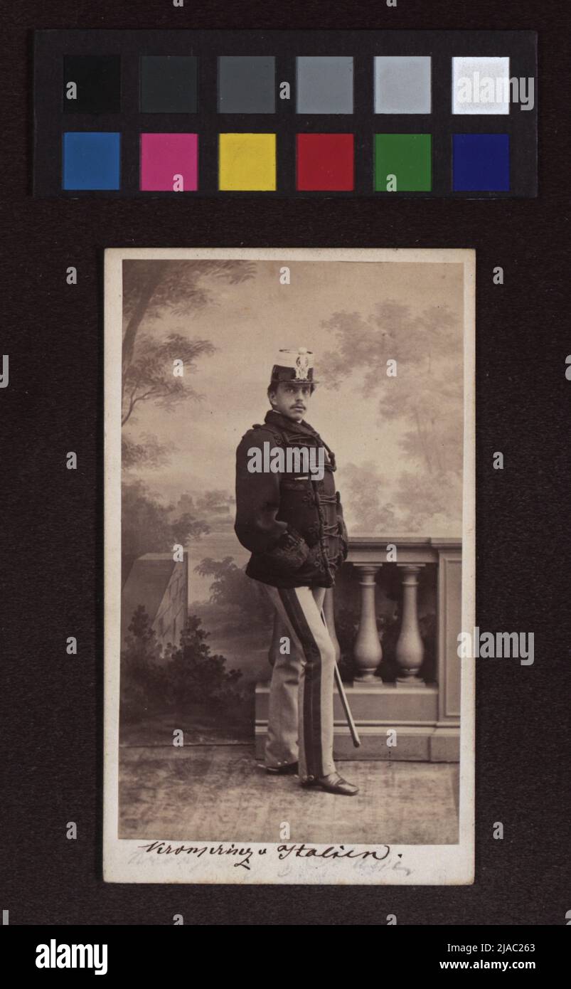 Humbert (Umberto) (1844-1900), Prince héritier d'Italie. Chanaz, photographe Banque D'Images