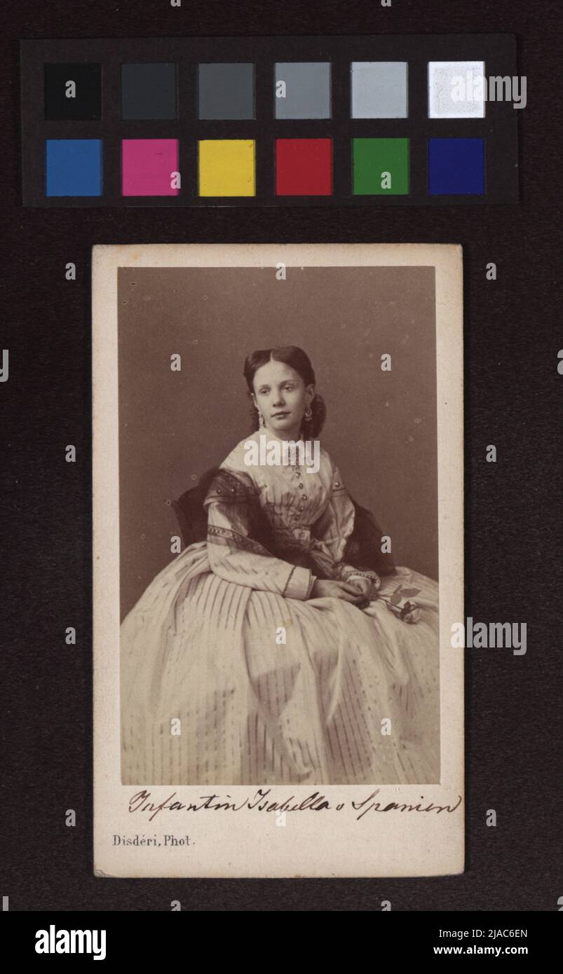 Infantin Isabella von Spanian. André Adolphe-Eugène Disdéri (1819—1889), photographe Banque D'Images