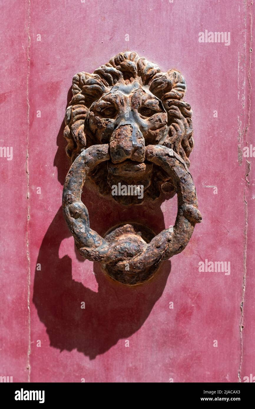 Porte Knocker, Mdina, Malte Banque D'Images