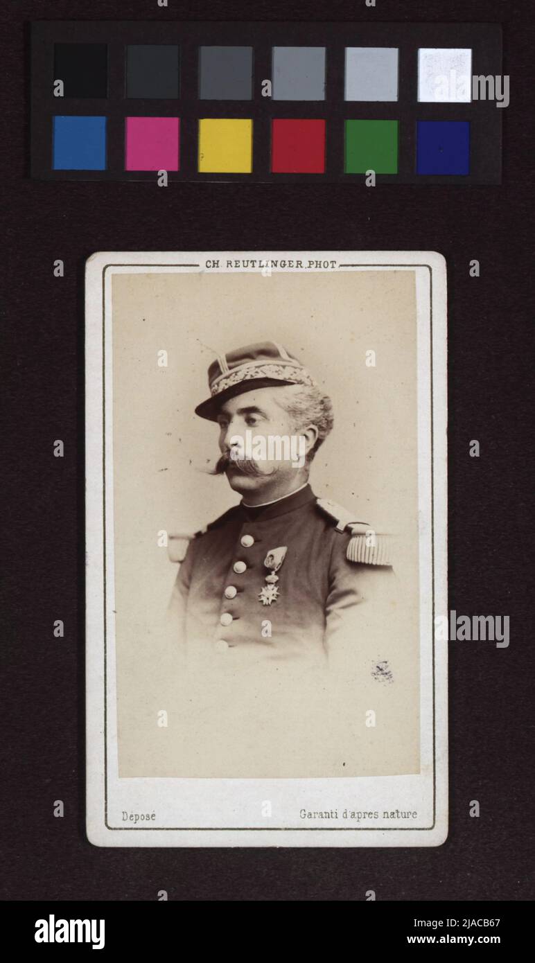 Gaston Marquis de Gallivet (1830-1909), militaire. Charles (Carl) Reutlinger (1816-1890), photographe Banque D'Images