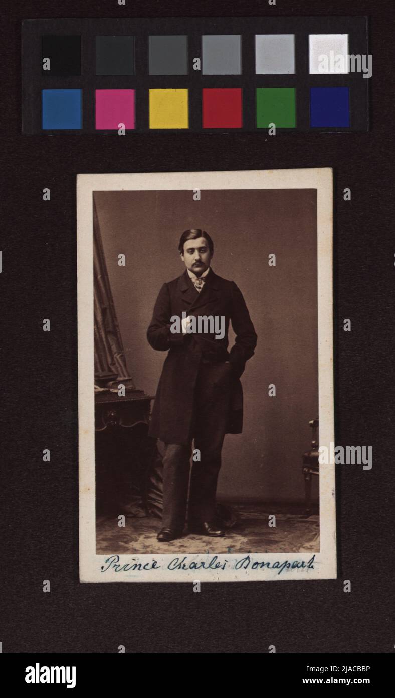 Napoléon Charles Prinz Bonaparte de Canino (1839-99). Disdéri & Cie, photographe Banque D'Images