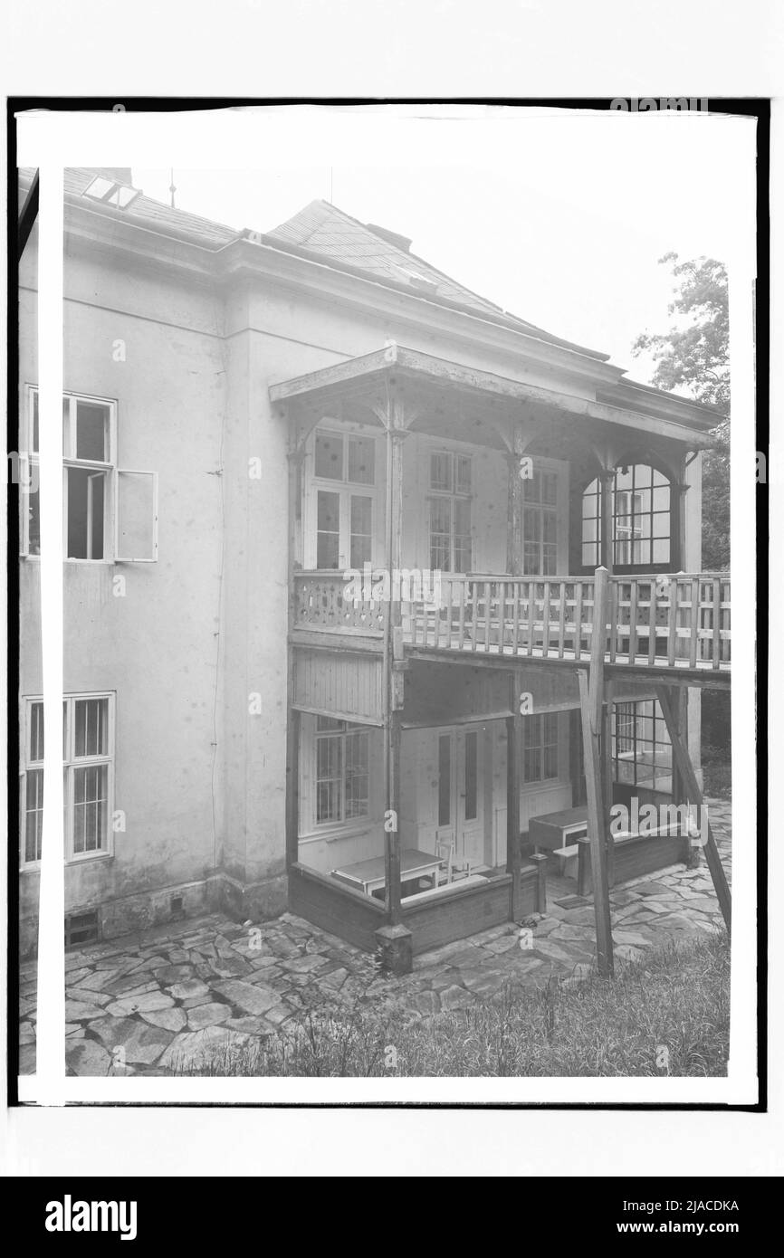 Bâtiment inconnu, vue extérieure. Martin Gerlach jun. (1879-1944), photographe Banque D'Images