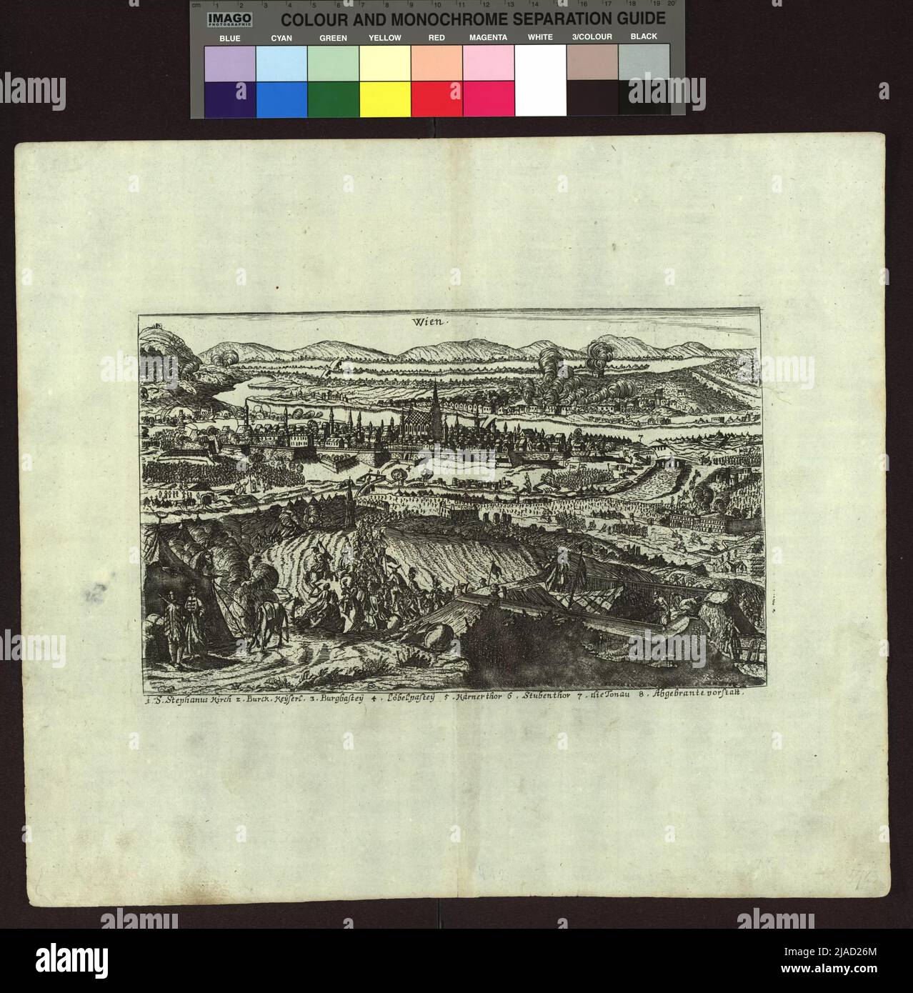 Vienne. '. Vue sur le siège de Vienne 1683. Inconnu Banque D'Images