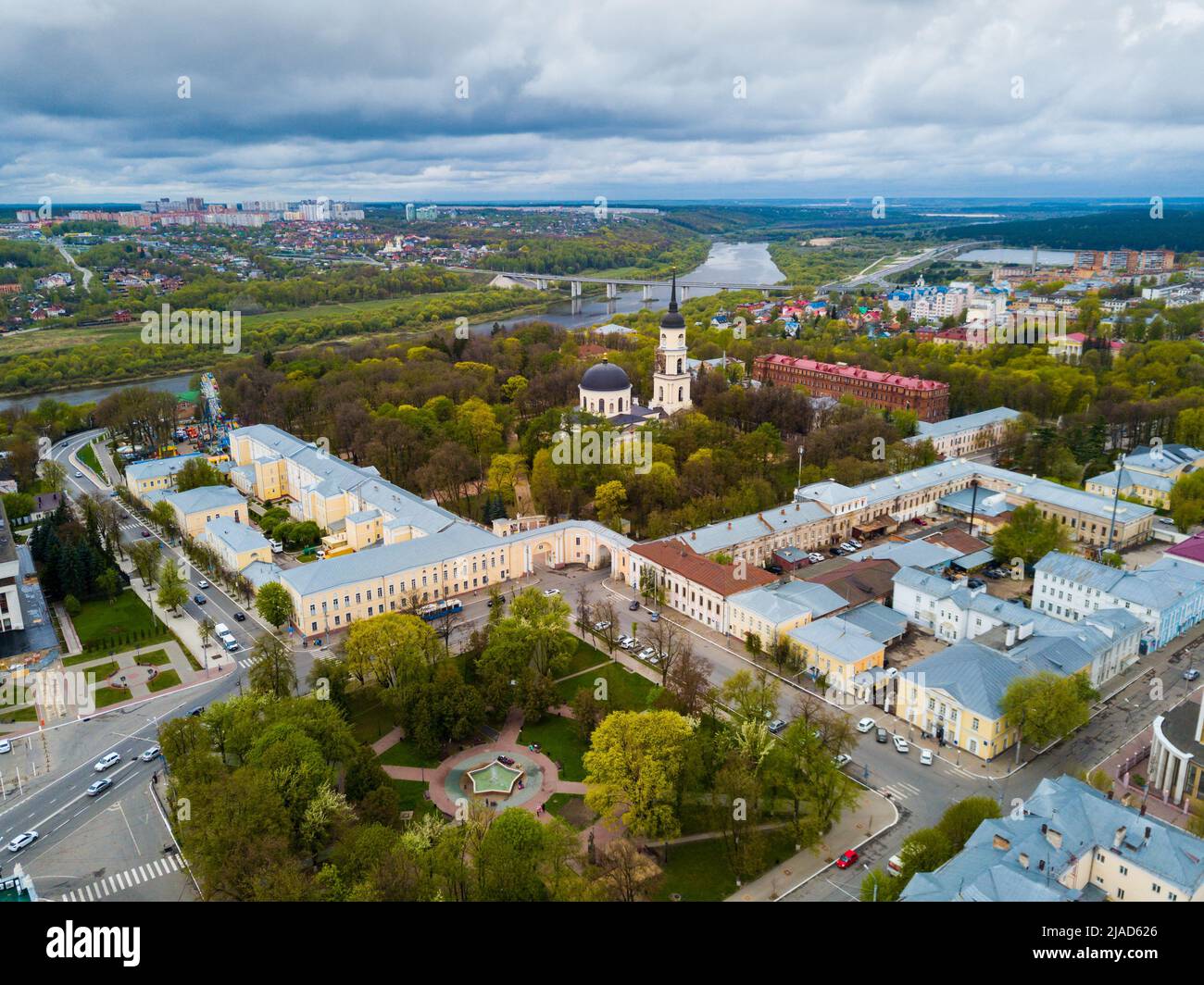 Vue sur la ville de Bolkhov Banque D'Images